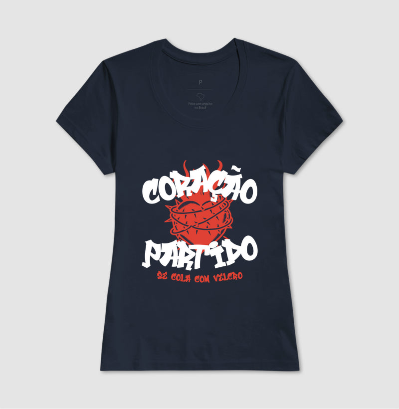 Coração partido, se cola com velcro