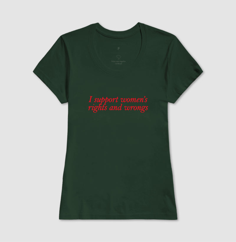 I support women’s rights and wrongs