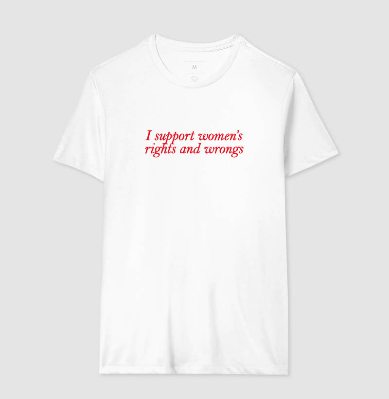 I support women’s rights and wrongs