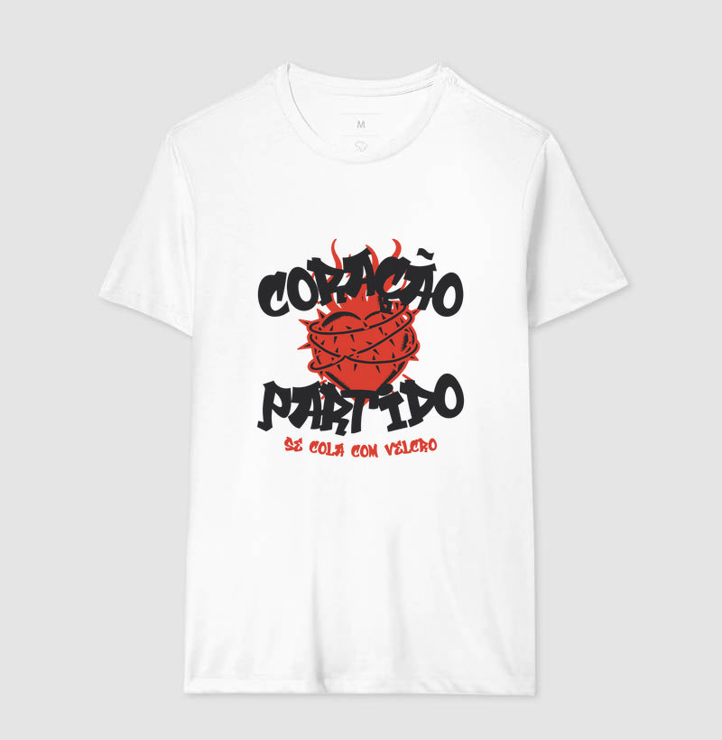 Coração partido, se cola com velcro