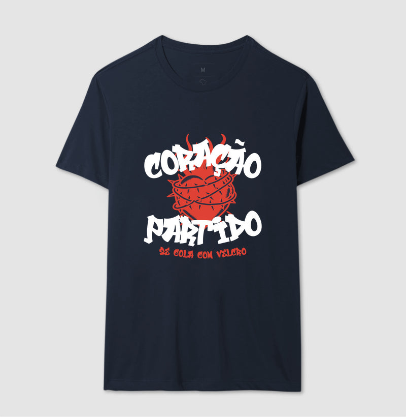 Coração partido, se cola com velcro