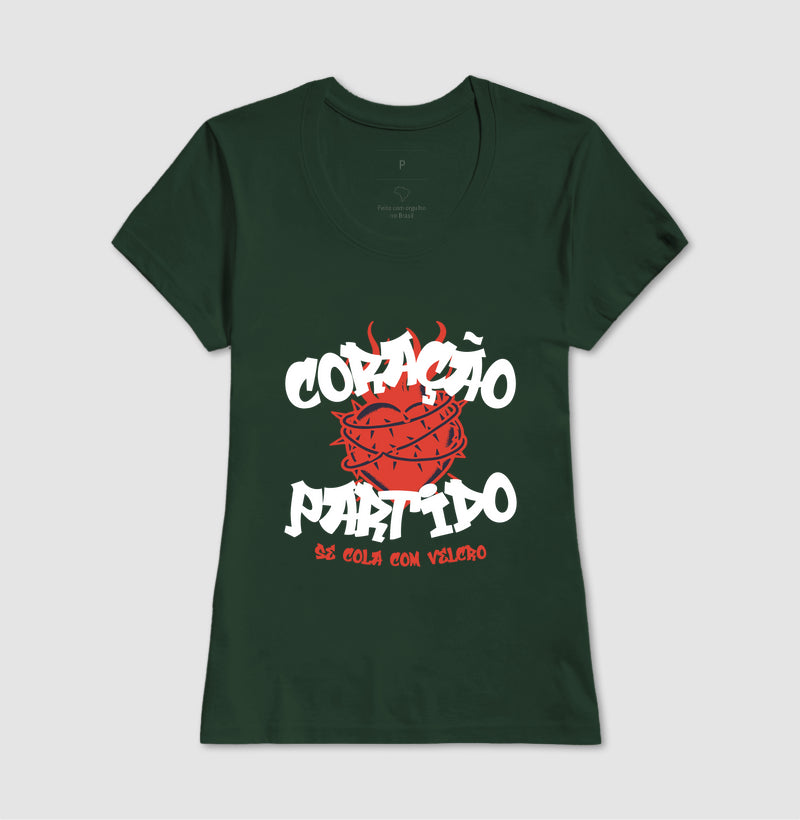 Coração partido, se cola com velcro