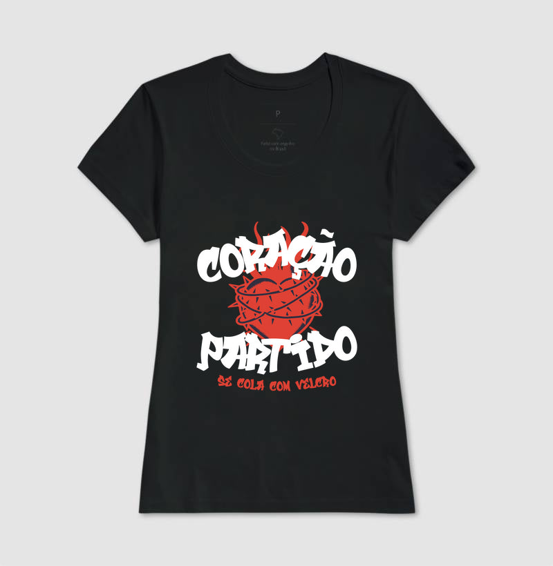 Coração partido, se cola com velcro