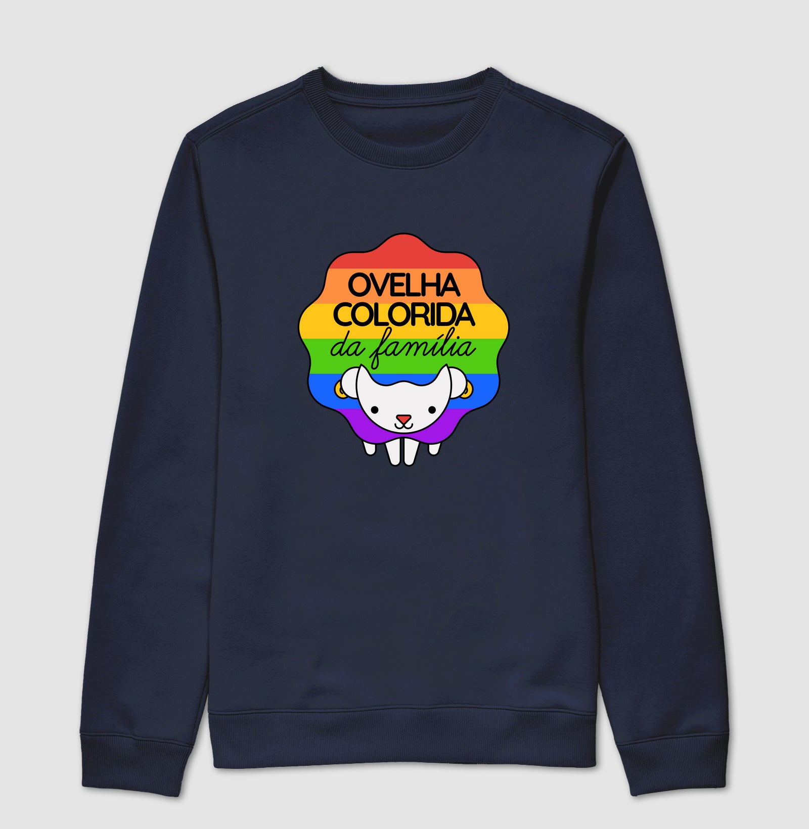 Ovelha colorida da família