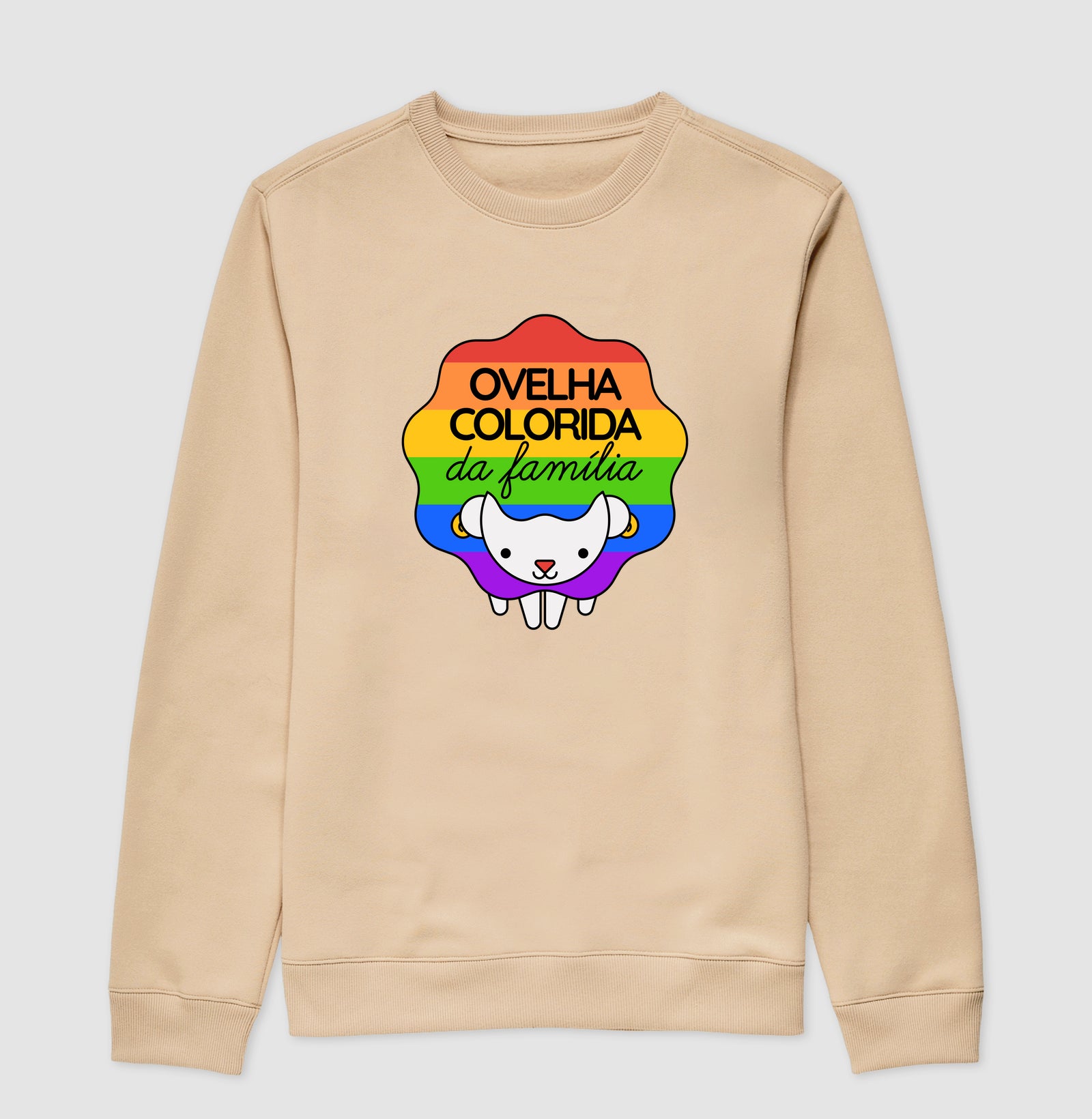 Ovelha colorida da família
